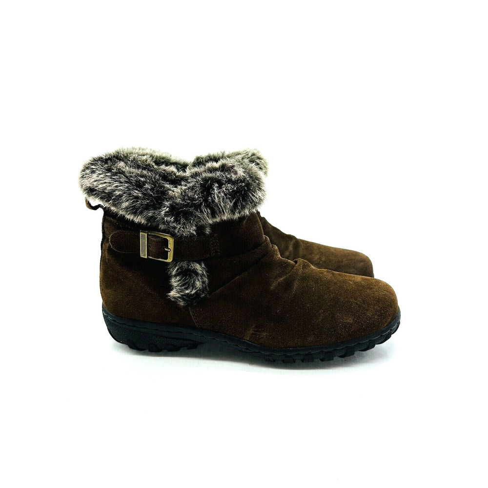 Khombu Lindsey Waterproof Suede Ankle Boots-Brown, US 7M *USED* - Picture 4 of 11